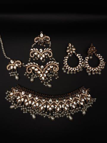 Regal Pearl & Kundan Bridal Set