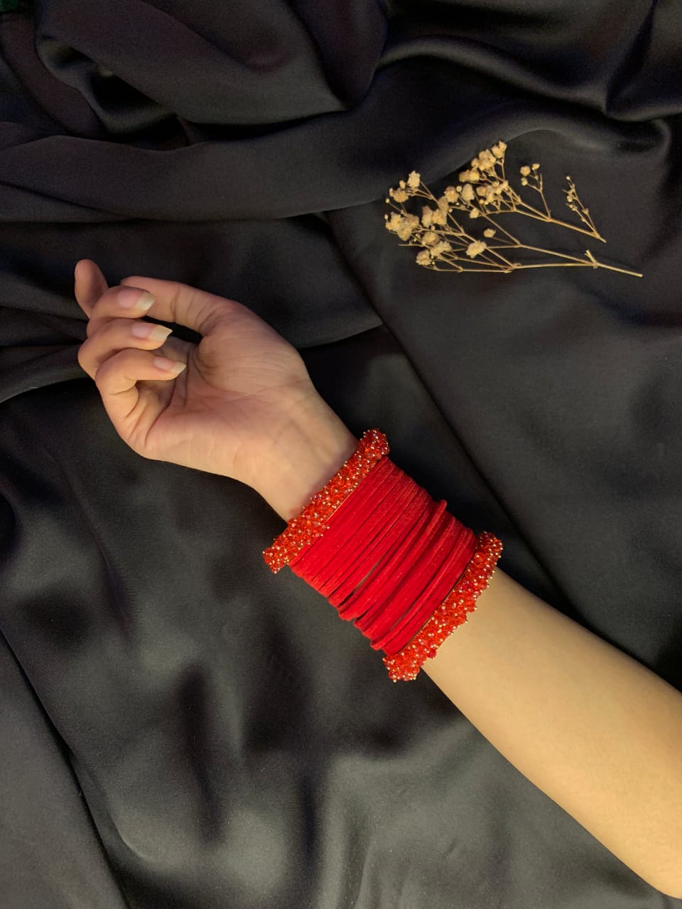 Velvet Bangles Set