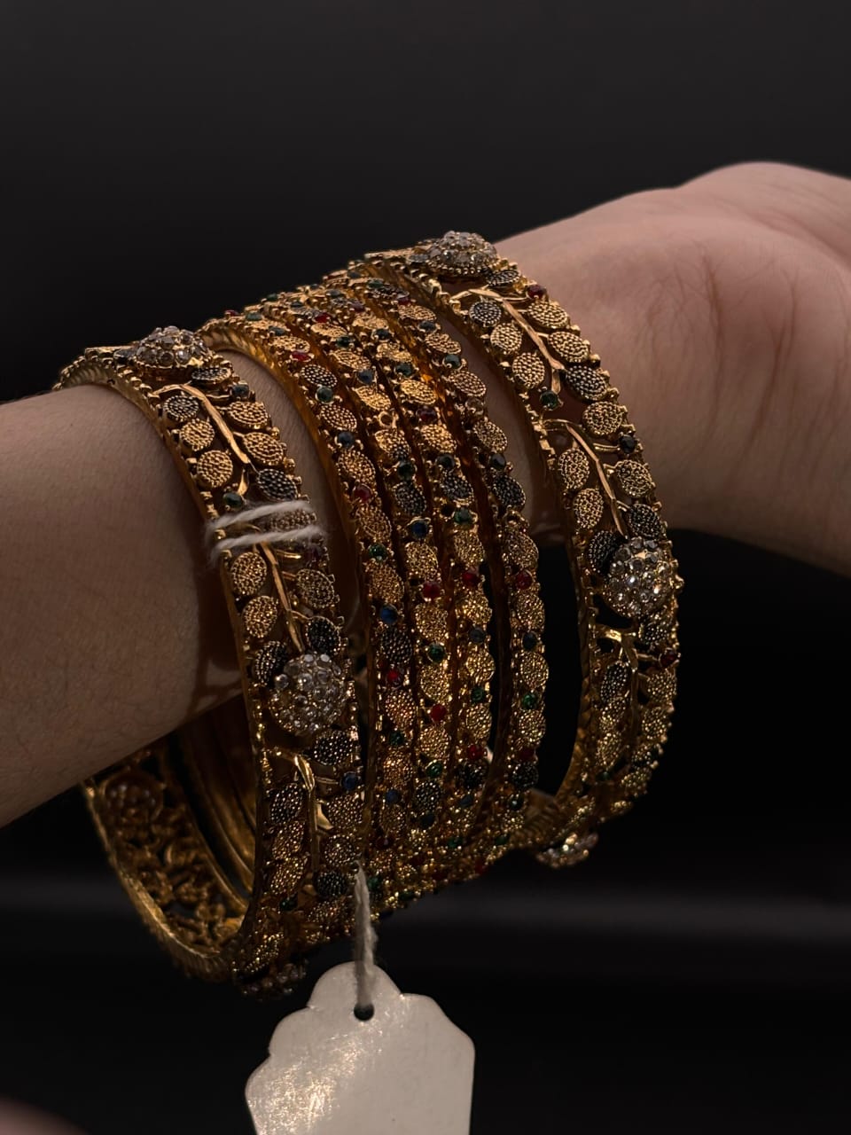 Regal Gold-Plated Bangles