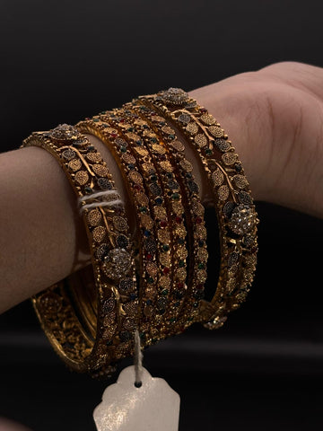 Regal Gold-Plated Bangles