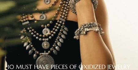 Many Malas layered of Oxidized Jewelry